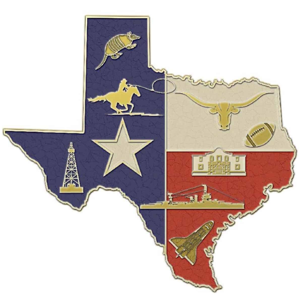 Texas Shaped Challenge Coin 1 Texas Shaped Challenge Coin